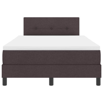 Boxspringbett mit Matratze Dunkelbraun 120 x 200 cm Stoff