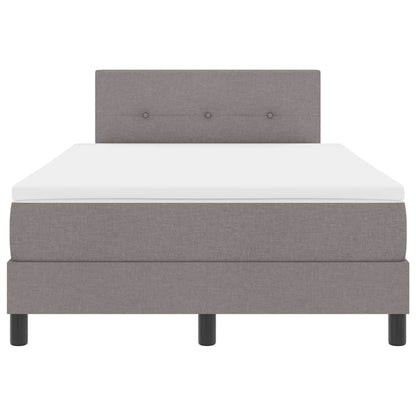 Boxspringbett mit Matratze Taupe 120 x 200 cm Stoff