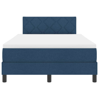 Boxspringbett mit Matratze mit Matratze Blau 120 x 190 cm Stoff