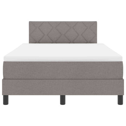 Boxspringbett mit Matratze Taupe 120 x 200 cm Stoff