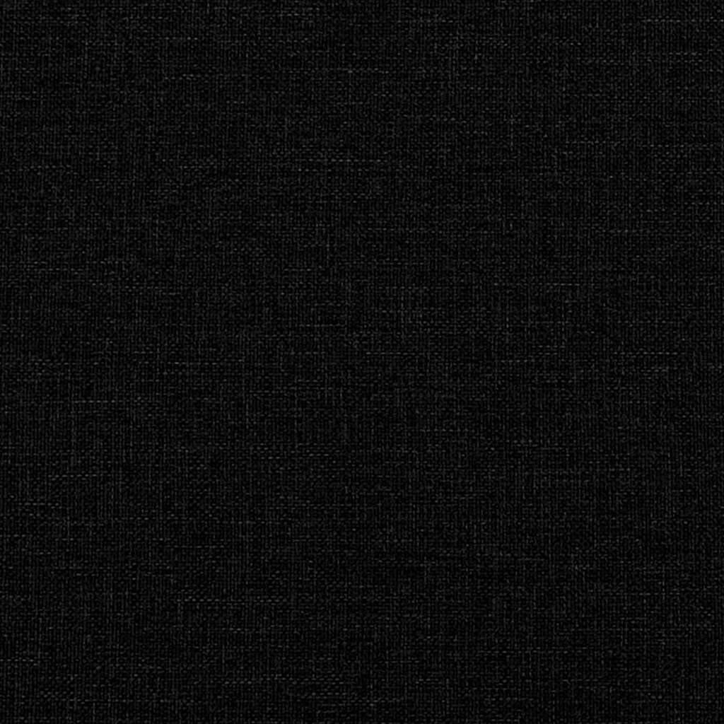 Boxspringbett mit Matratze Schwarz 90 x 200 cm Stoff