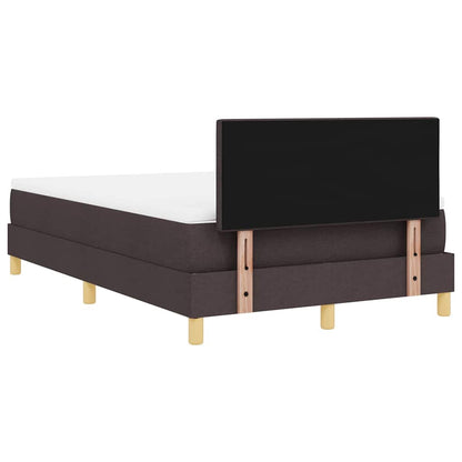 Boxspringbett mit Matratze Dunkelbraun 120 x 190 cm Stoff