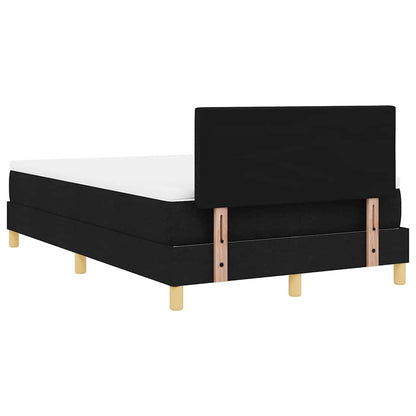 Boxspringbett mit Matratze Schwarz 120 x 200 cm Stoff