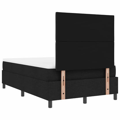 Boxspringbett mit Matratze Schwarz 120 x 190 cm Stoff