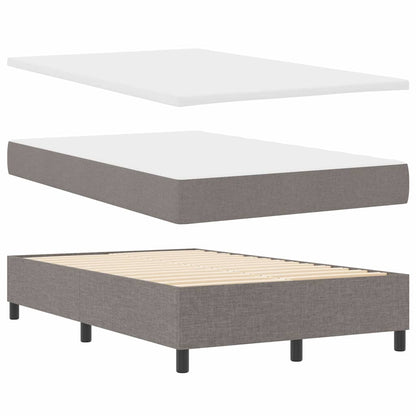 Boxspringbett mit Matratze Taupe 120 x 190 cm Stoff