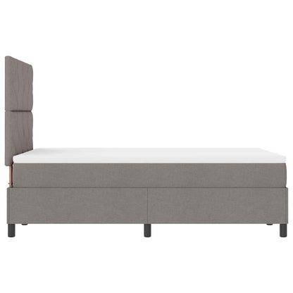 Boxspringbett mit Matratze Taupe 120 x 190 cm Stoff