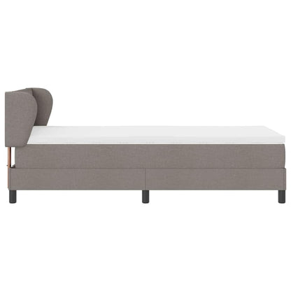 Boxspringbett mit Matratze mit Matratze Taupe 80 x 200 cm Stoff