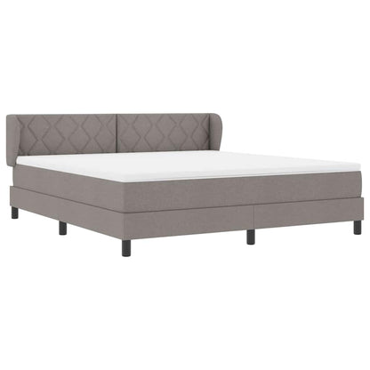 Boxspringbett mit Matratze Taupe 180 x 200 cm Stoff