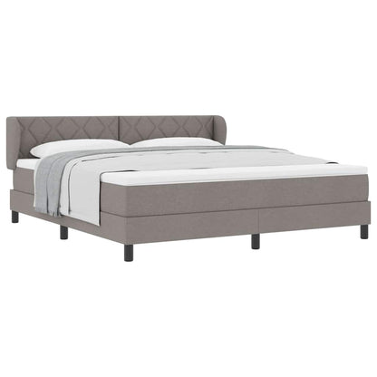 Boxspringbett mit Matratze Taupe 180 x 200 cm Stoff