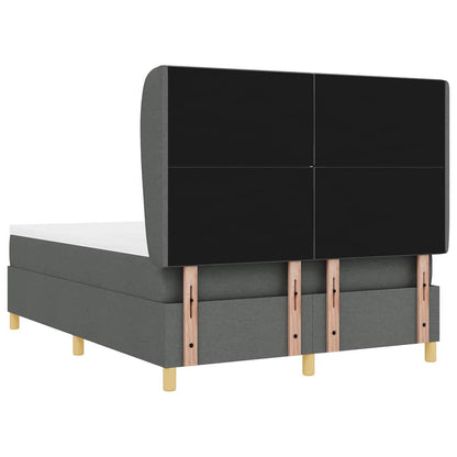 Boxspringbett mit Matratze Dunkelgrau 90x190 cm Dunkelgrau