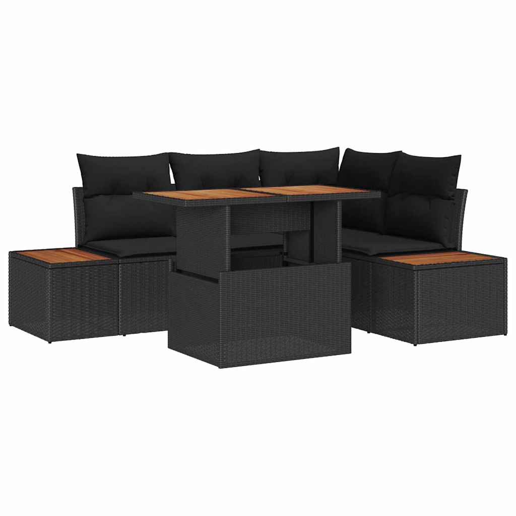 Garten Essgruppe 5 pcs Schwarz, Braun 100 x 55 x 73 cm