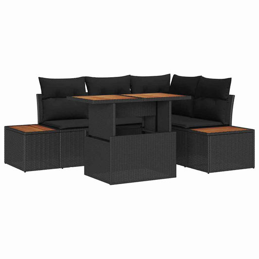 Garten Essgruppe 5 pcs Schwarz, Braun 100 x 55 x 73 cm