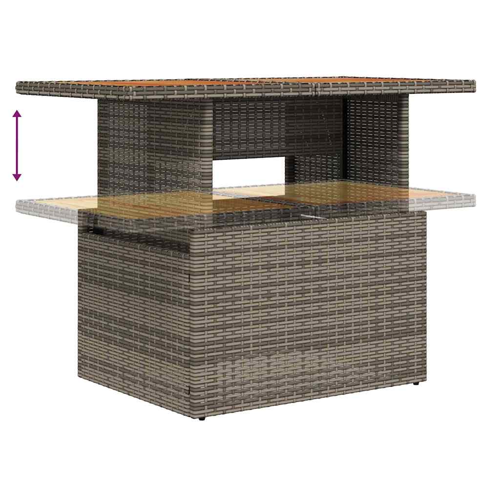 Garten Essgruppe mit Kissen 7 pcs Grau, Braun 100 x 55 x 73 cm