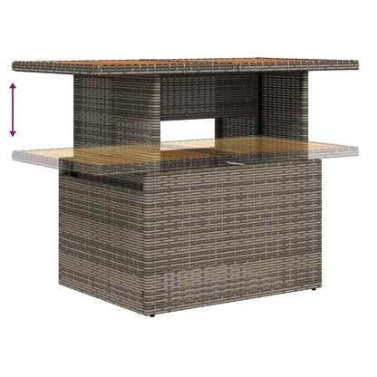 Garten Essgruppe mit Kissen 7 pcs Grau, Braun 100 x 55 x 73 cm