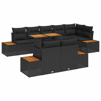 Garten Essgruppe Manuell 9 pcs Schwarz, Braun 100 x 55 x 73 cm