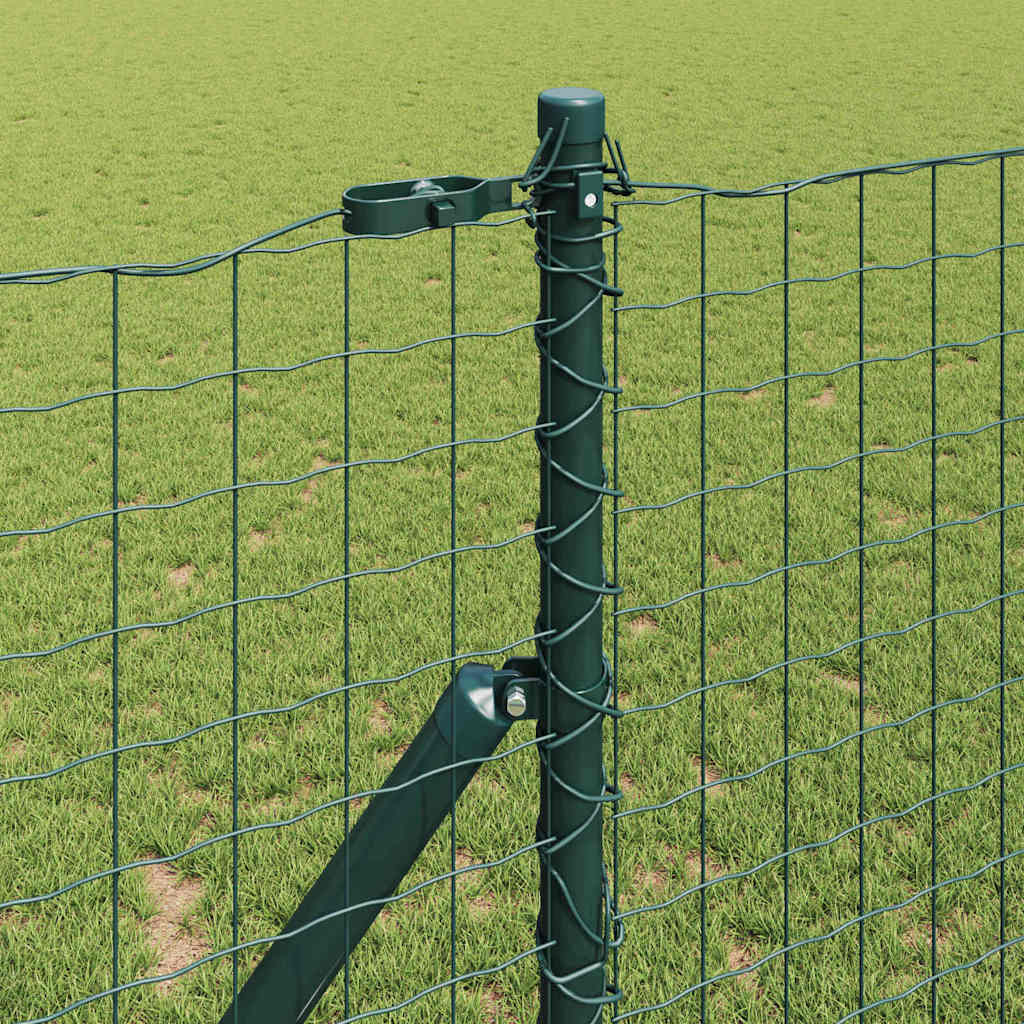 Zaunpfosten 52 pcs Grün 3.2 x 3.2 x 190 cm Stahl