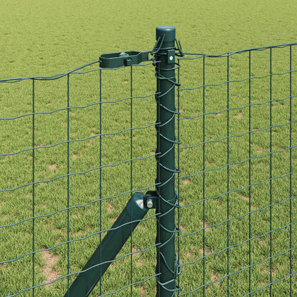 Zaunpfosten 52 pcs Grün 3.2 x 3.2 x 190 cm Stahl
