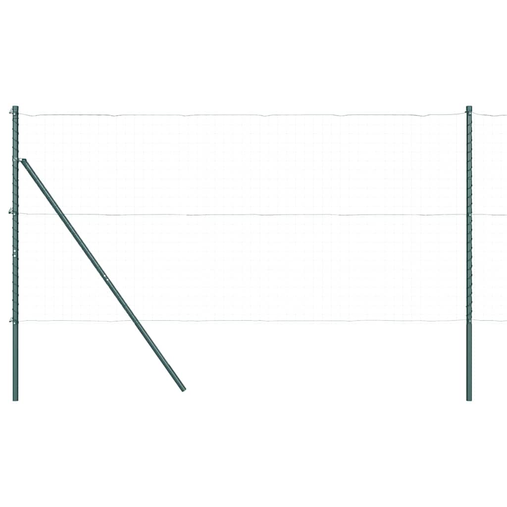 Zaunpfosten 52 pcs Grün 3.2 x 3.2 x 190 cm Stahl