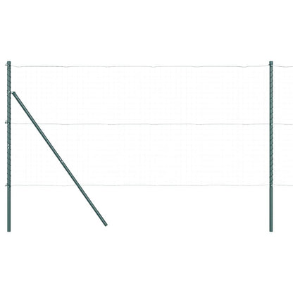 Zaunpfosten 52 pcs Grün 3.2 x 3.2 x 190 cm Stahl