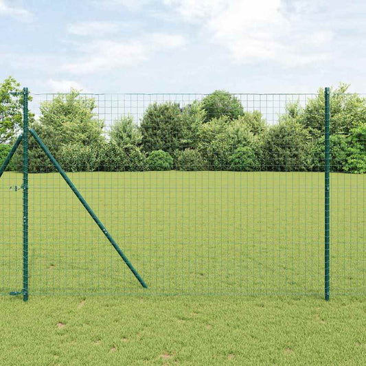 Zaunpfosten 52 pcs Grün 3.2 x 3.2 x 200 cm Stahl