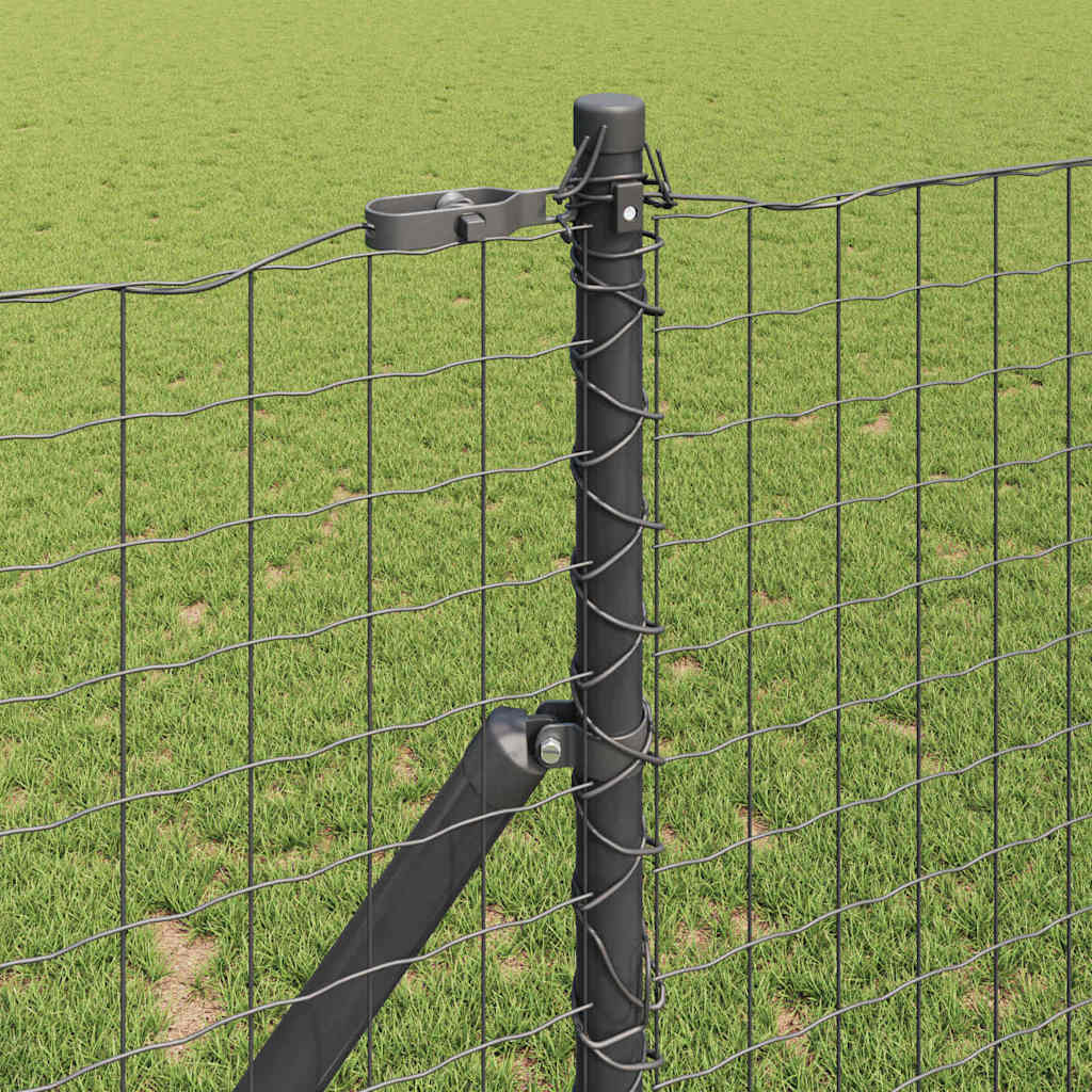 Zaunpfosten Sonstiges 52 pcs Grau 3.2 x 3.2 x 150 cm Stahl