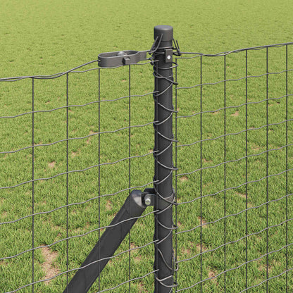 Zaunpfosten Sonstiges 52 pcs Grau 3.2 x 3.2 x 150 cm Stahl