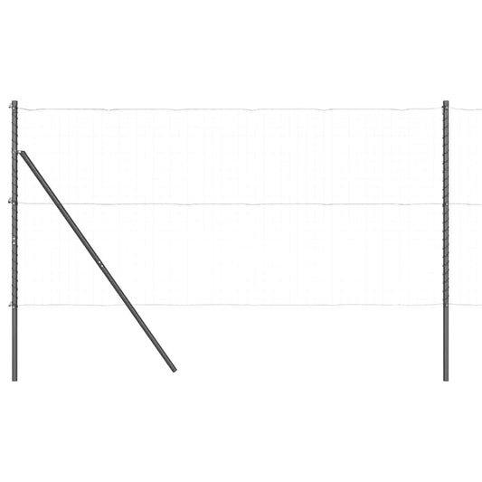 Zaunpfosten 52 pcs Grau 3.2 x 3.2 x 150 cm Stahl