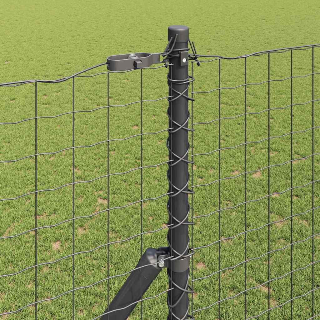 Zaunpfosten Sonstiges 26 pcs Grau 3.2 x 3.2 x 200 cm Stahl