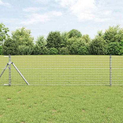 Zaunpfosten 52 pcs Silber 3.2 x 3.2 x 120 cm Stahl