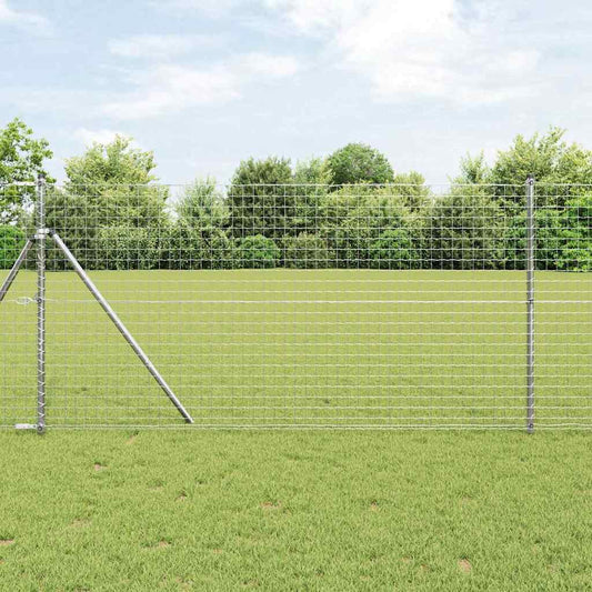 Zaunpfosten 26 pcs Silber 3.2 x 3.2 x 190 cm Stahl