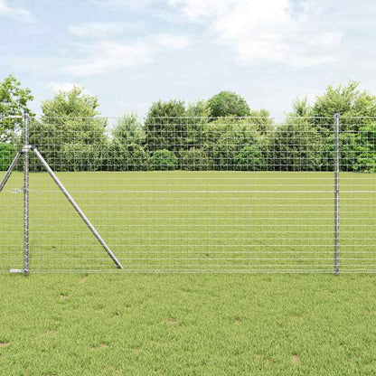 Zaunpfosten 52 pcs Silber 3.2 x 3.2 x 190 cm Stahl