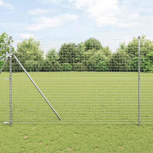 Zaunpfosten 26 pcs Silber 3.2 x 3.2 x 210 cm Stahl
