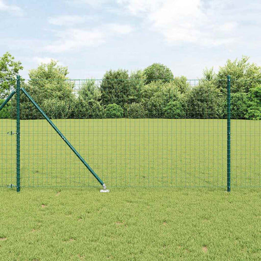 Zaunpfosten 26 pcs Silber 3.2 x 3.2 x 160 cm Stahl
