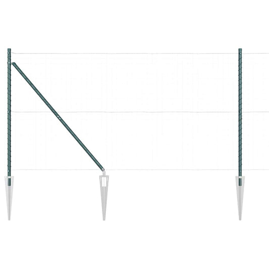 Zaunpfosten 26 pcs Silber 3.2 x 3.2 x 160 cm Stahl