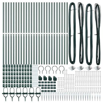 Zaunpfosten 26 pcs Silber 3.2 x 3.2 x 160 cm Stahl