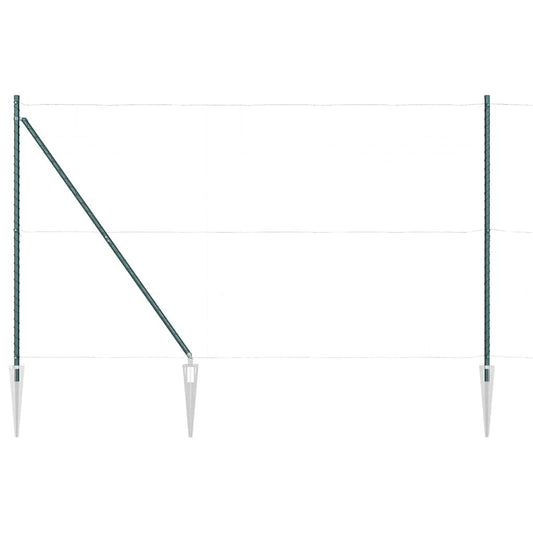 Zaunpfosten 26 pcs Silber 3.2 x 3.2 x 170 cm Stahl