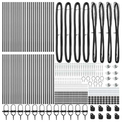 Zaunpfosten 52 pcs Silber 3.2 x 3.2 x 100 cm Stahl