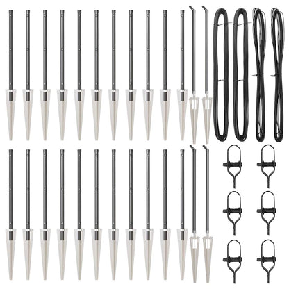 Zaunpfosten 26 pcs Silber 3.2 x 3.2 x 120 cm Stahl