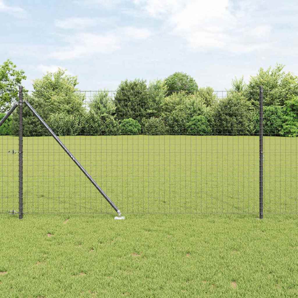 Zaunpfosten 26 pcs Silber 3.2 x 3.2 x 140 cm Stahl
