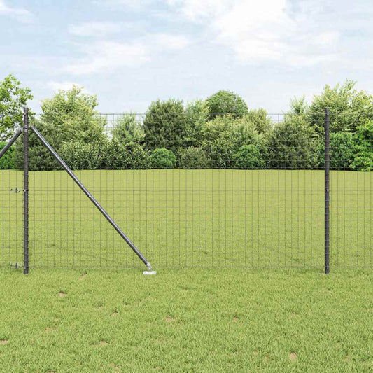 Zaunpfosten 26 pcs Silber 3.2 x 3.2 x 140 cm Stahl
