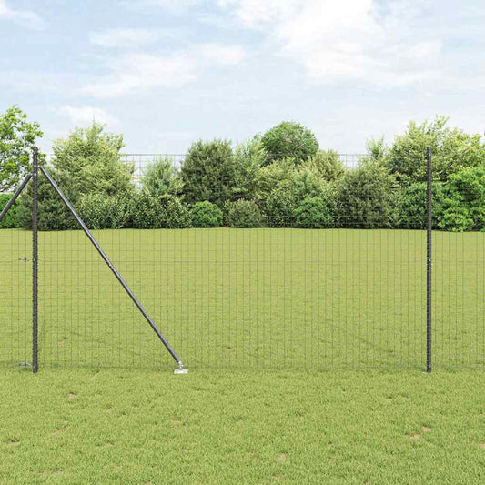 Zaunpfosten 52 pcs Silber 3.2 x 3.2 x 180 cm Stahl