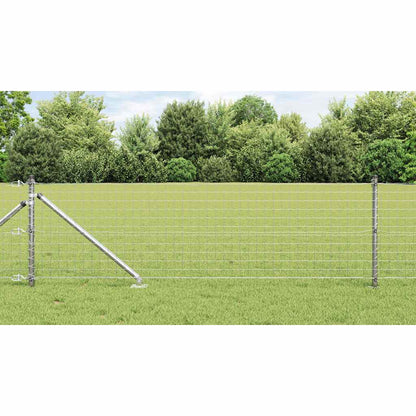 Zaunpfosten 26 pcs Silber 3.2 x 3.2 x 80 cm Stahl