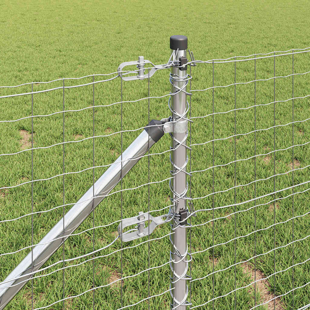 Zaunpfosten Sonstiges 26 pcs Silber 3.2 x 3.2 x 80 cm Stahl