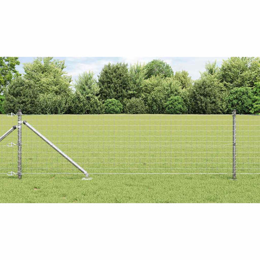 Zaunpfosten 26 pcs Silber 3.2 x 3.2 x 120 cm Stahl