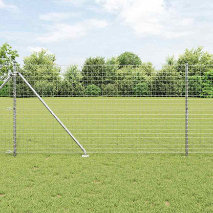 Zaunpfosten 26 pcs Silber 3.2 x 3.2 x 160 cm Stahl