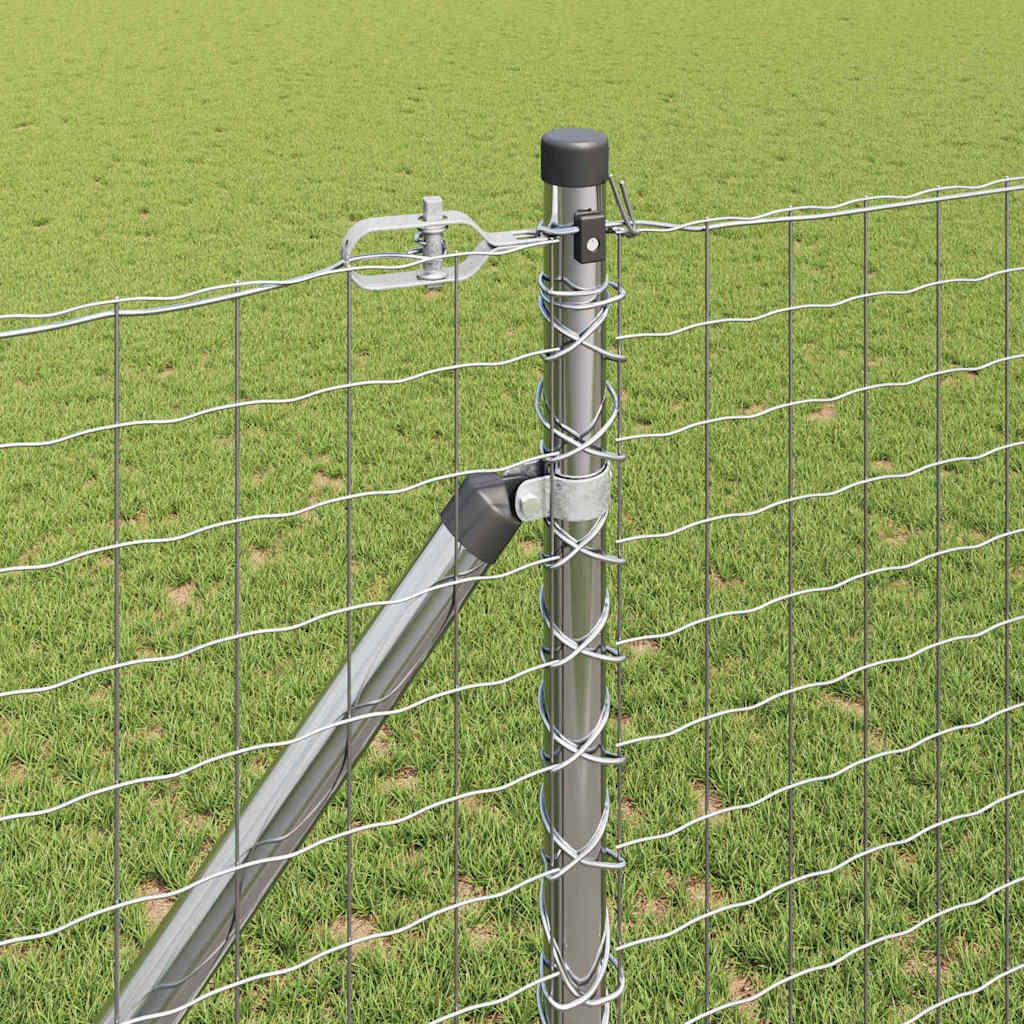 Zaunpfosten Sonstiges 52 pcs Silber 3.2 x 3.2 x 160 cm Stahl