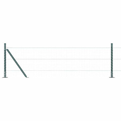 Zaunpfosten 26 pcs Silber 3.2 x 3.2 x 140 cm Stahl