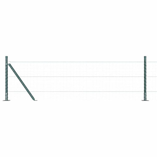 Zaunpfosten 26 pcs Silber 3.2 x 3.2 x 140 cm Stahl
