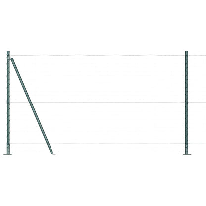 Zaunpfosten 26 pcs Silber 3.2 x 3.2 x 140 cm Stahl