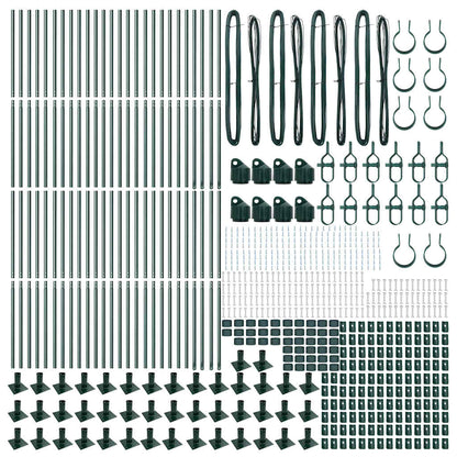 Zaunpfosten 52 pcs Silber 3.2 x 3.2 x 140 cm Stahl